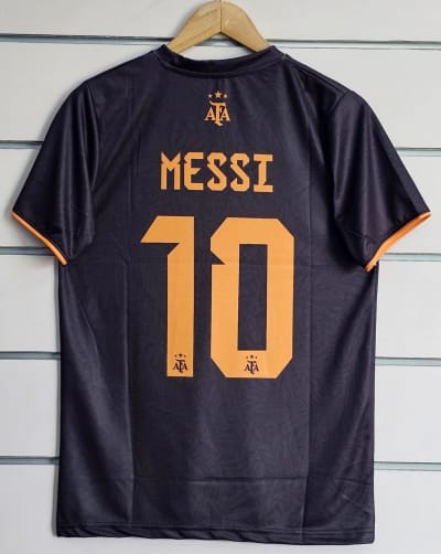 Messi #10 – Argentina (Dark/Orange) Jersey