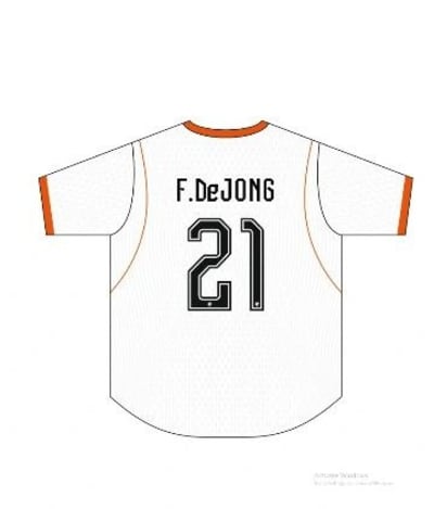 F. De Jong #21 — Netherlands Away Jersey