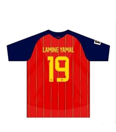 Lamine Yamal #19 — Spain Home Jersey