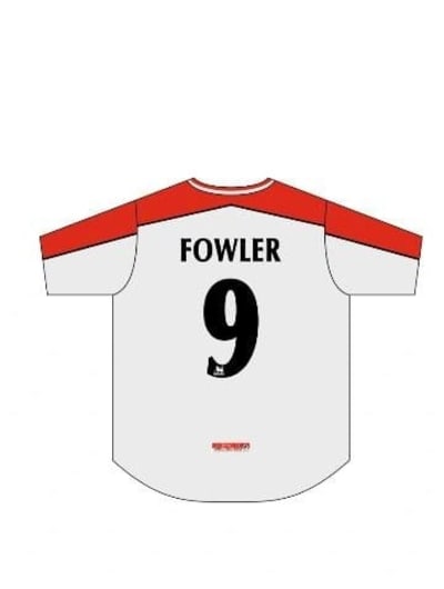 Fowler #9 — Liverpool FC Away Jersey (1998–2000)