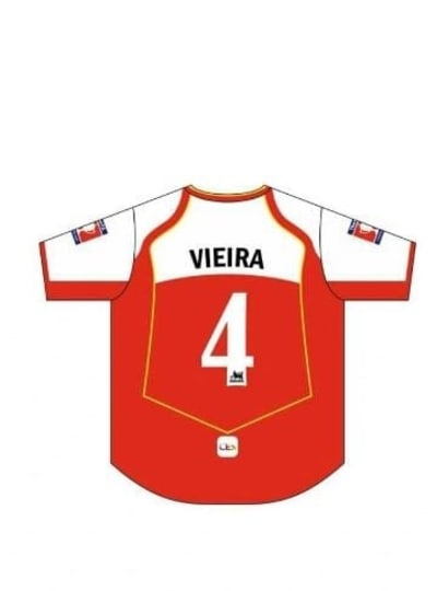 Vieira #4 — Arsenal FC Home Jersey
