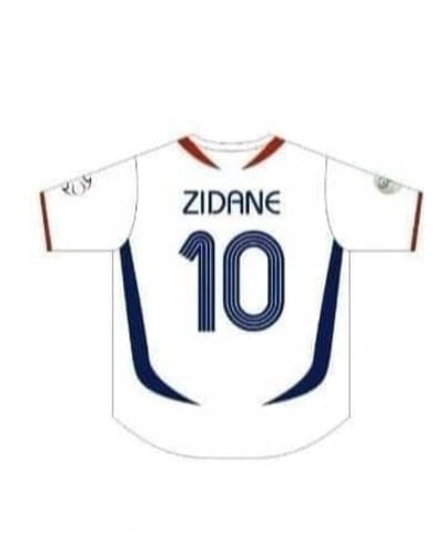 Zidane #10 — France Away Jersey(2006 World Cup)