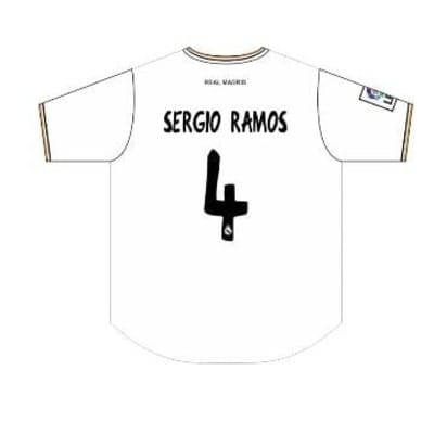 Sergio Ramos #4 – Real Madrid Home Jersey(2013–14 Fan Edition)