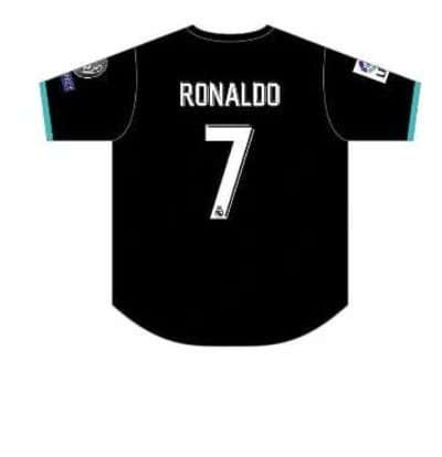 Ronaldo #7 – Real Madrid Away Jersey(2017–18 UCL Fan Edition)