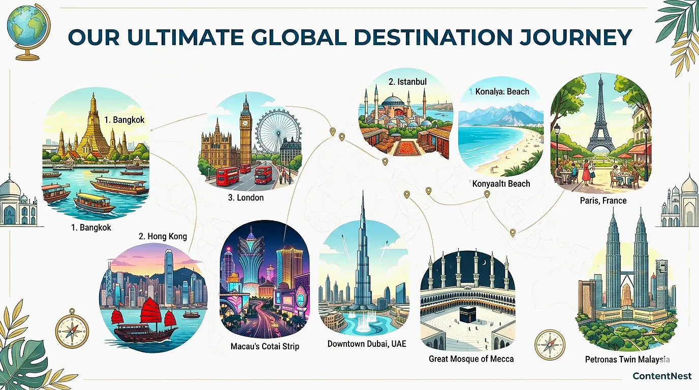 What is the Top 10 Tourist Destination in the World?