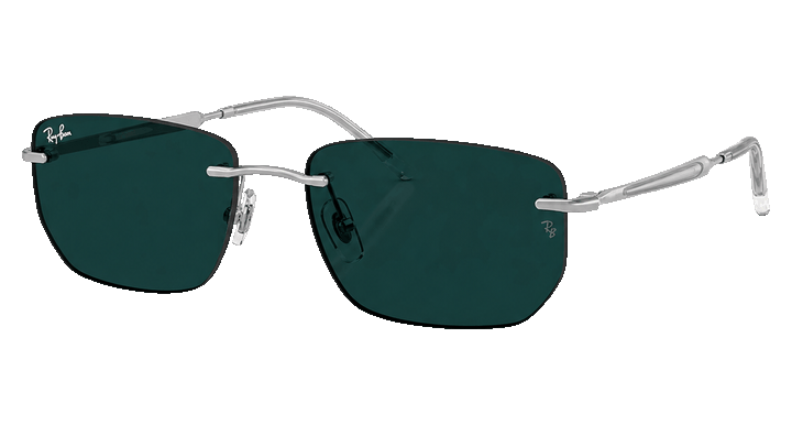 RAY-BAN ORB3768 SILVER / PHOTO EMERALD DARK - S56 | ORB3768