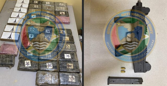 Cocaine worth $50 million, illegal gun seized in Berbice