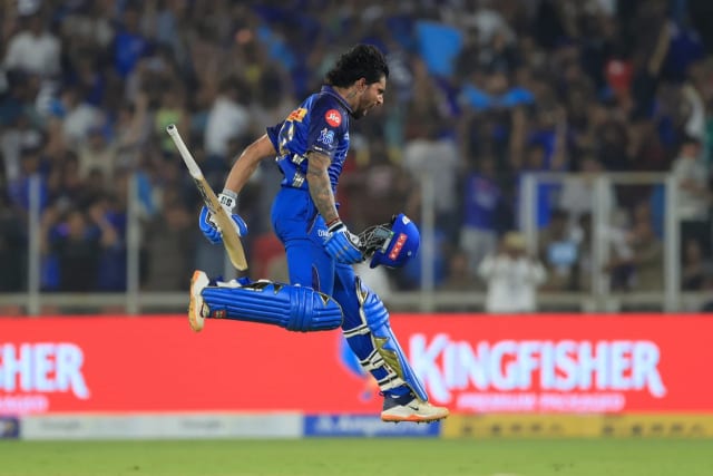 Tilak ends MI’s wait for victory with maiden IPL ton