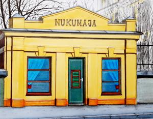 Munga Str. Watercolor, 24x30 cm. By Georgi Slavin