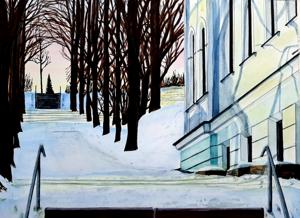 Hill. Watercolor, 30x40 cm. By Georgi Slavin