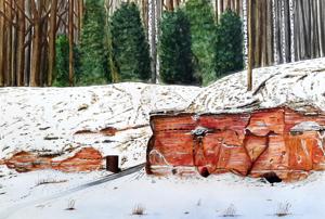 Caves. Watercolor, 24x30 cm. By Georgi Slavin