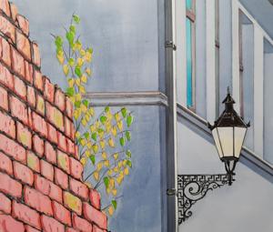 Magasini Str. Watercolor, 24x30 cm. By Georgi Slavin