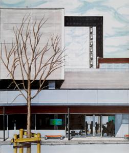 Bus Station. Markers, 24x30 cm. By Georgi Slavin