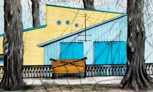 Ranna tee Str. Markers, 24x30. By Georgi Slavin