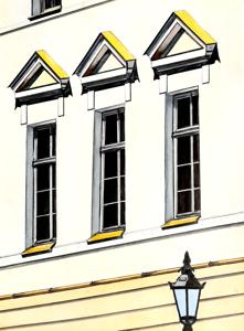 Raekoja Plats. Watercolor, 30x40 cm. By Georgi Slavin