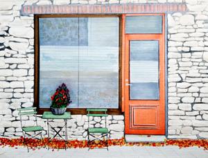 Munga Str. Watercolor, 24x30 cm. By Georgi Slavin
