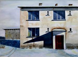 Viljandi Str. Watercolor, 30x40 cm. By Georgi Slavin