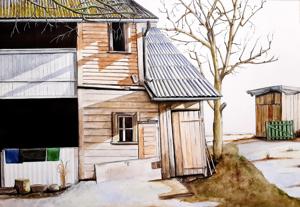 Filosoofi Str. Watercolor, 30x40 cm. By Georgi Slavin