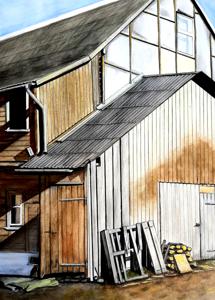 Filosoofi Str. Watercolor, 30x40 cm. By Georgi Slavin