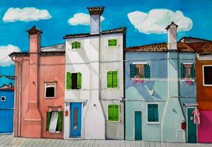 Burana, Italy. Markers, 24x30 cm. By Georgi Slavin