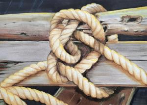 Knot. Watercolor, 24x30 cm. By Georgi Slavin