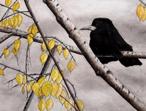 Autumn, Watercolor, 24x30 cm. By Georgi Slavin