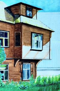 Liiva Str. Watercolor, 30x40 cm. By Georgi Slavin