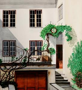 Rüütli Str. . Watercolor, 30x40 cm. By Georgi Slavin