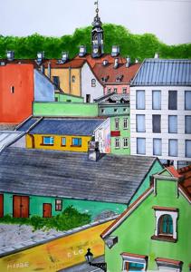 Central part. Markers, 24x30 cm. By Georgi Slavin