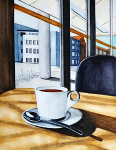 Aleksandri Str. Watercolor, 24x30 cm. By Georgi Slavin