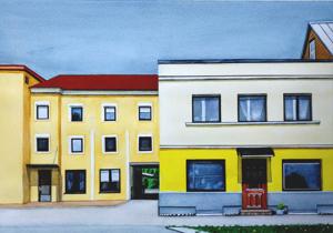 Riia Str. Watercolor, 30x40 cm. By Georgi Slavin