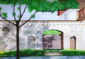 Riia Str. Watercolor, 30x40 cm. By Georgi Slavin