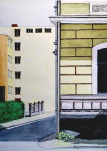 Ülikooli Str. Watercolor, 30x40 cm. By Georgi Slavin