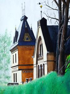 Kassitoome. Watercolor, 24x30 cm. By Georgi Slavin