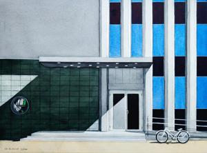 Kalevi Str. Watercolor, 30x40 cm. By Georgi Slavin