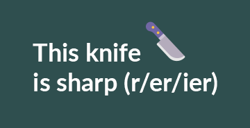 Comparative adjectives | English A2 grammar exercises