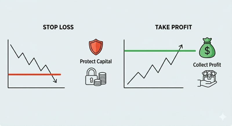 Penerangan stop loss dan take profit dalam trading forex