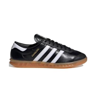 Adidas Adidas Hamburg Black White Leather - Greencoco Stuff