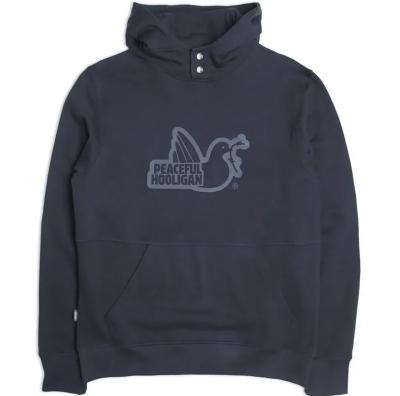 Peaceful Hooligan Peaceful Hooligan Raised Dove Hoodie Navy - Greencoco Stuff