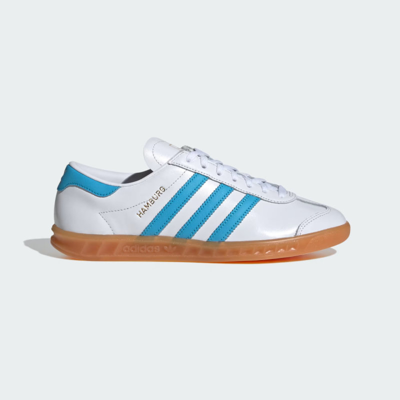 Adidas Adidas Hamburg Cloud White / Semi Blue Burst / Gum - Greencoco Stuff