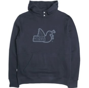 Peaceful Hooligan Peaceful Hooligan Raised Dove Hoodie Navy - Greencoco Stuff