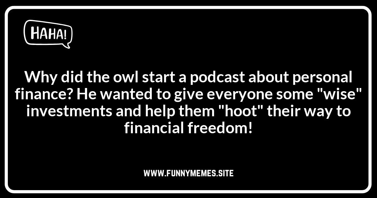 Hoot Are These Jokes For? Understanding Owl Humor