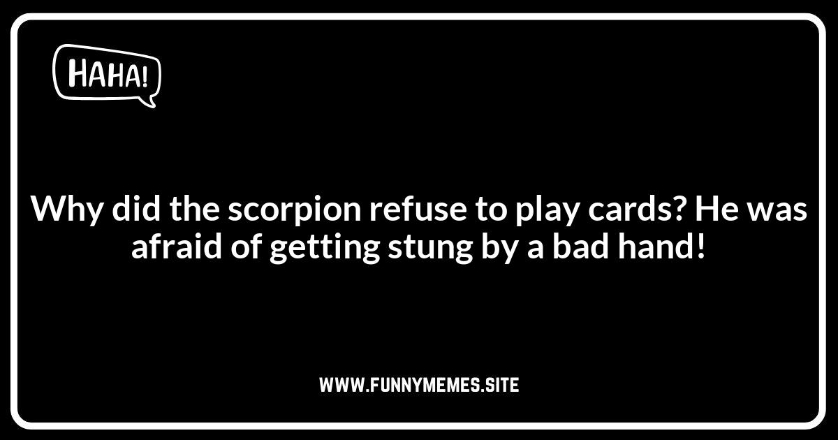 Scorpion Jokes: Stingingly Funny Puns