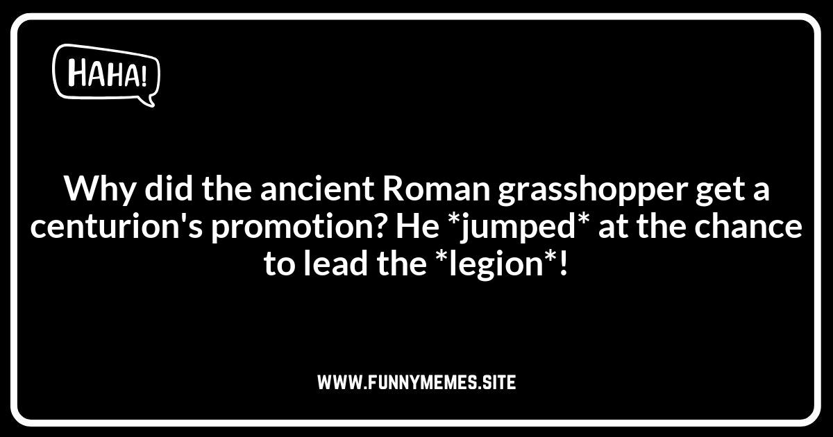 Grasshopper Jokes and Puns: Historical Context and Origins