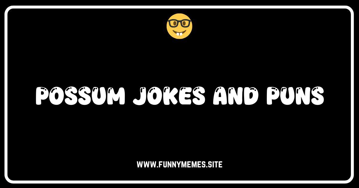 O'Possum-ly Funny: The Best Possum Jokes and Puns!