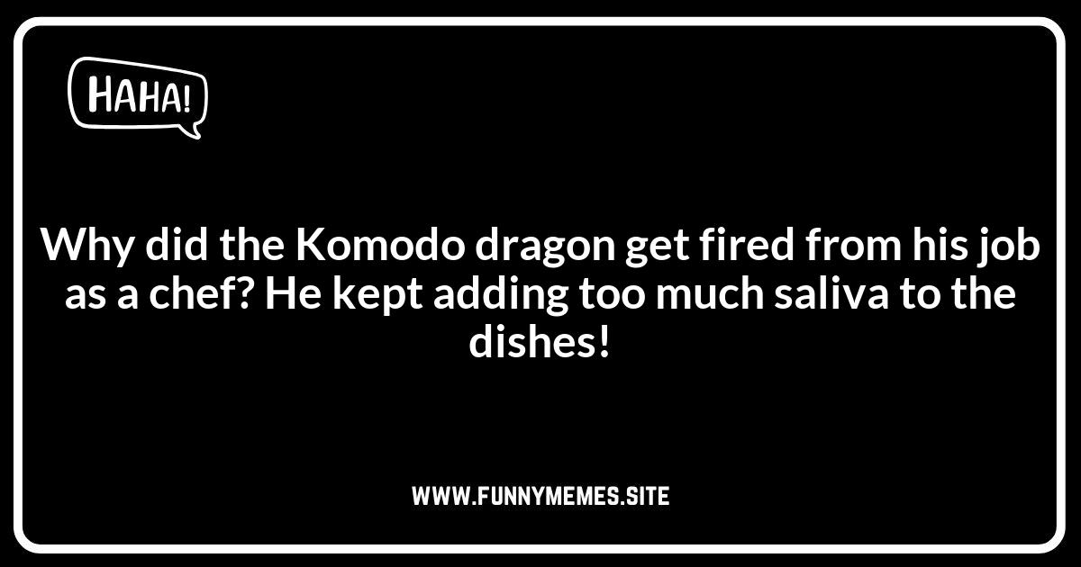 Dark Humor: Komodo Dragon Jokes That Are Edgy