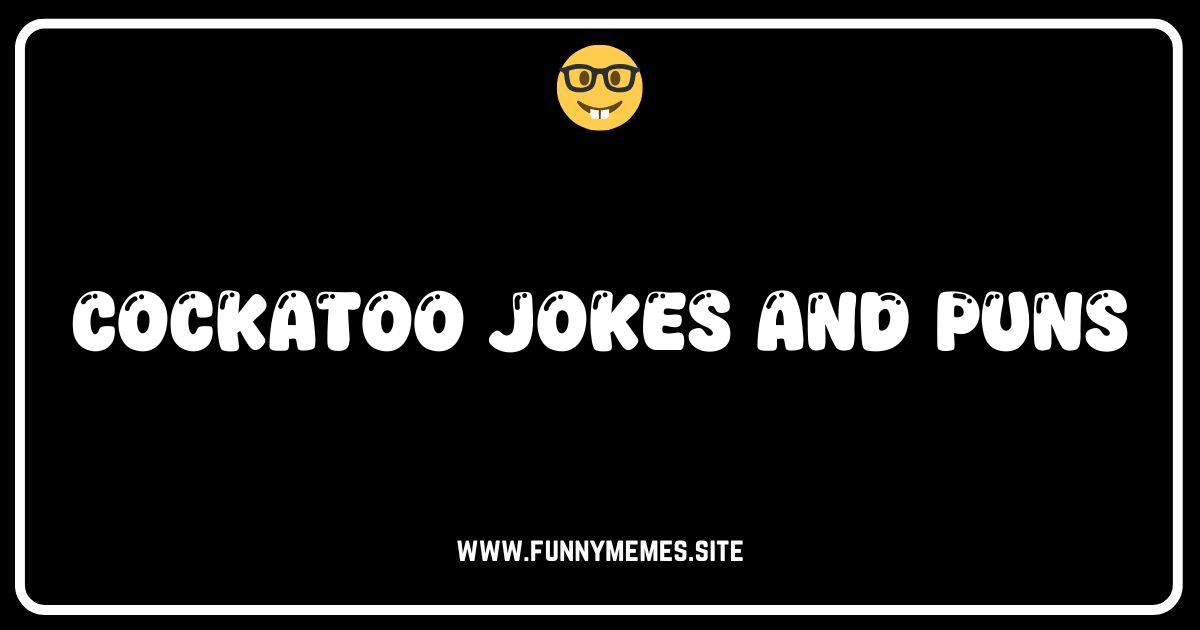 Cockatoo-ally Hilarious: Jokes and Puns That Will Make You Squawk!