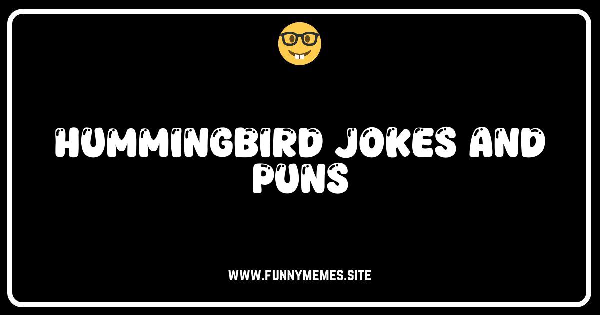 Hummingbird Humor: The Best Jokes and Puns to Make You Flutter!