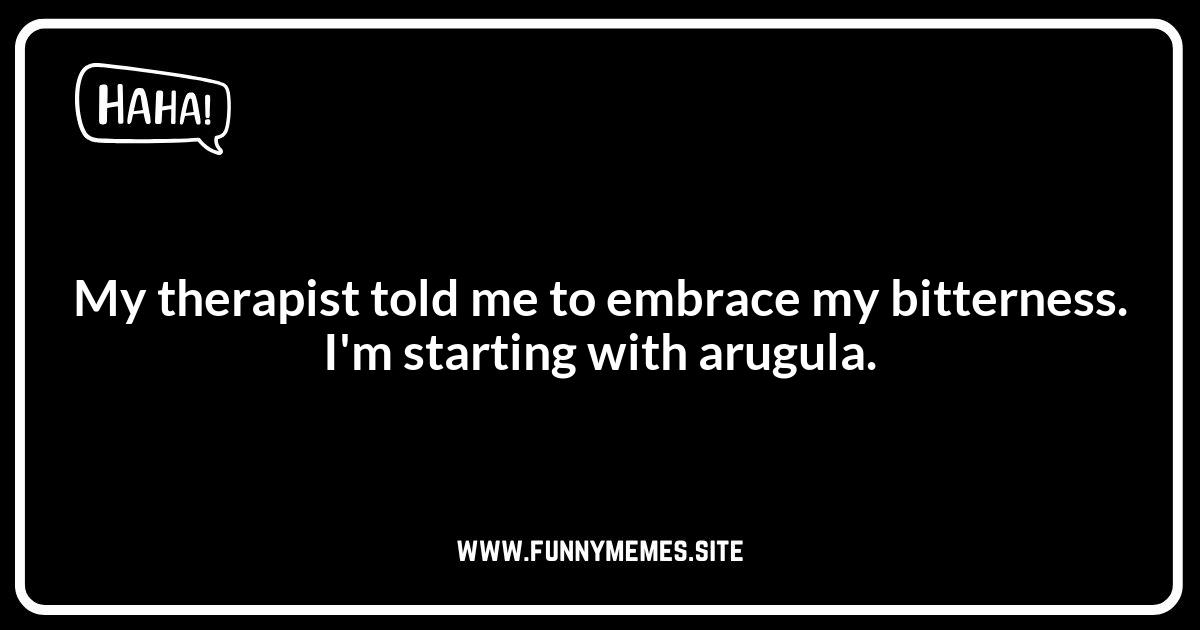Dark Humor: Arugula Jokes with a Bitter Twist