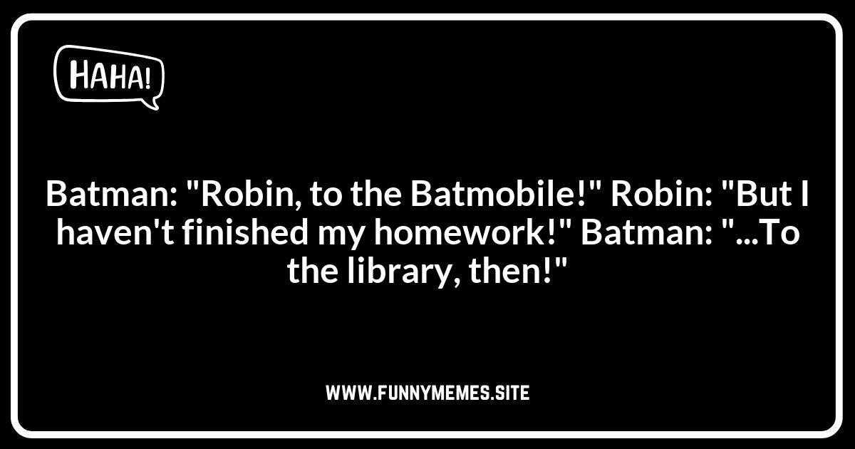 Robin and Batman Jokes: Dynamic Duo Humor